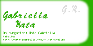 gabriella mata business card